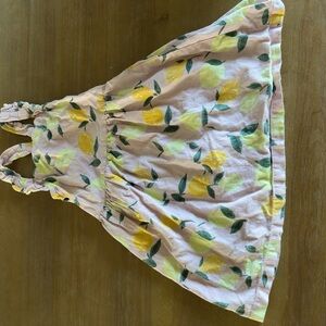 Carter's Pink Tank Dress with Yellow Lemon Print